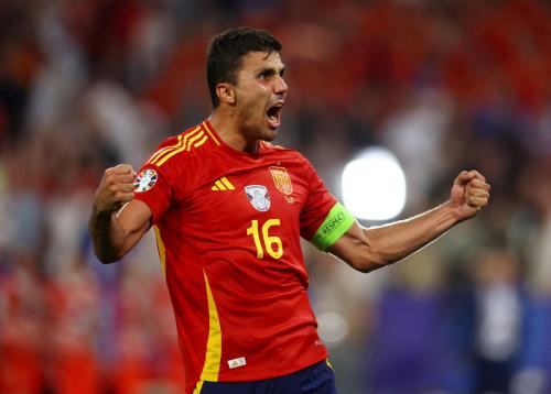 Rodri, pemain paling top di skuad Timnas Spanyol. (Foto: REUTERS)